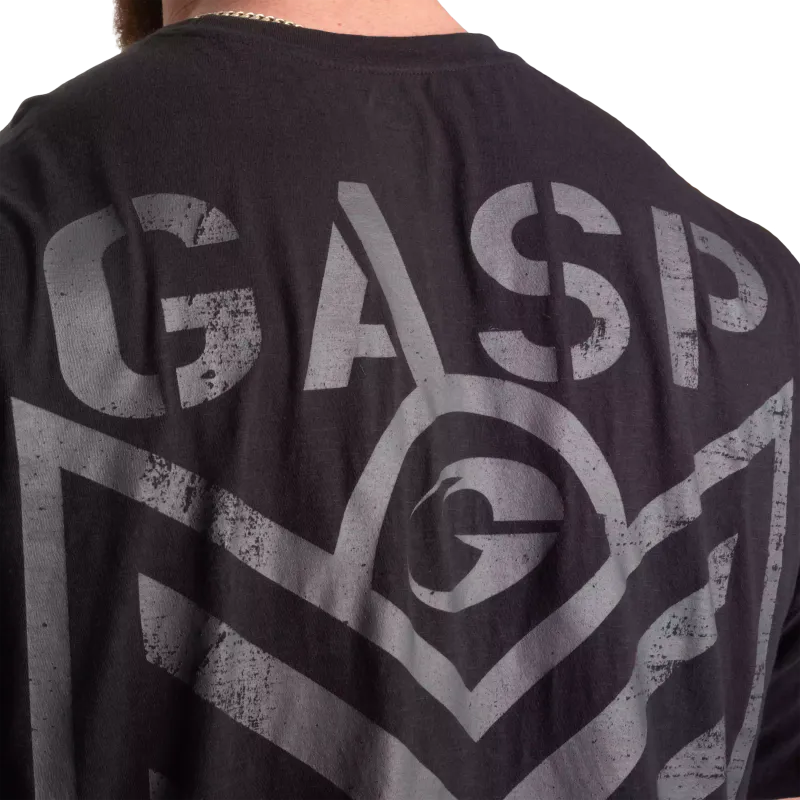 GASP Slub Iron Tee, svart t-skjorte