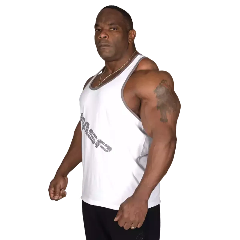 GASP Vintage T-back, hvit singlet