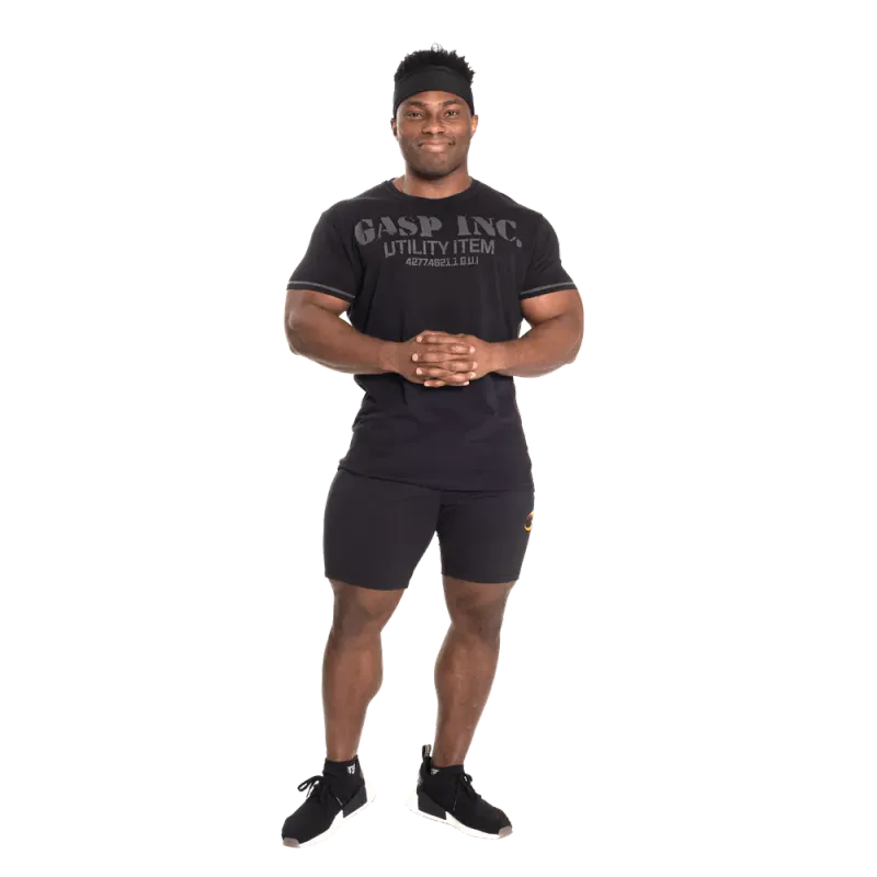 GASP Basic Utility Tee, svart t-skjorte