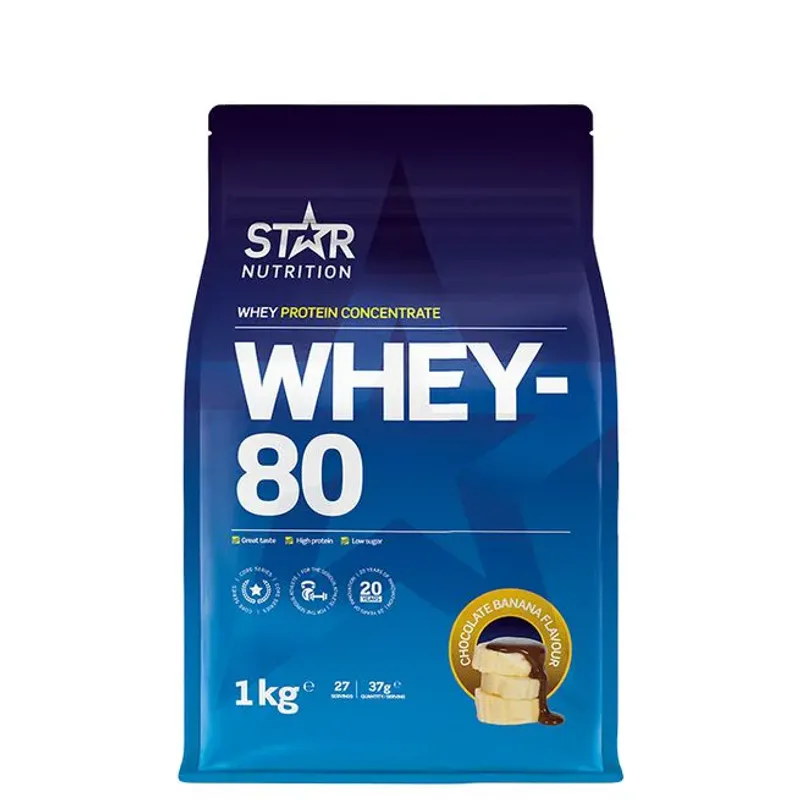 Star Nutrition Whey-80, 1 kg proteinpulver