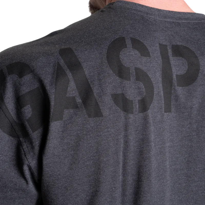 Gasp Skull Division Iron Tee, mørk gråmelert