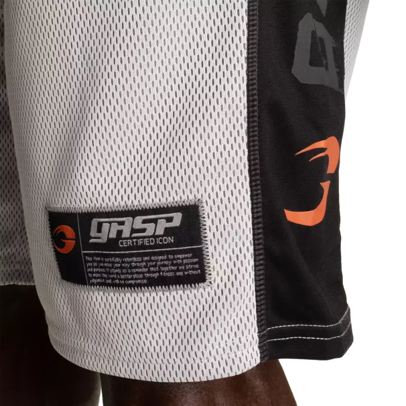 GASP No1 Mesh Shorts, hvit/svart