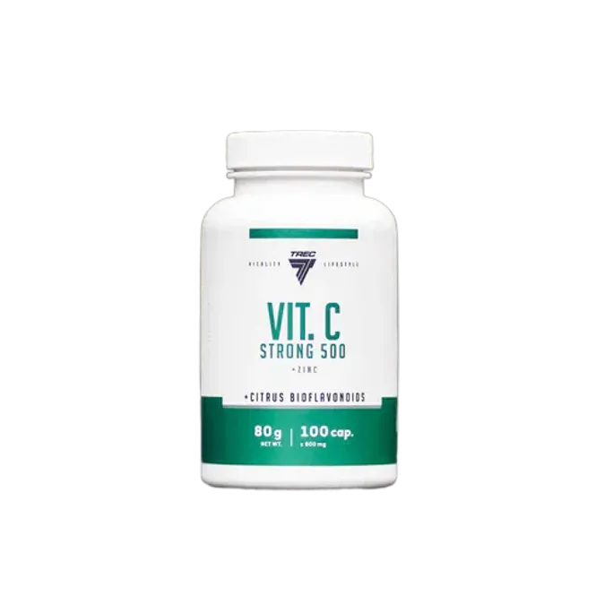 Hovedbilde Trec Vit. C strong 500, 100 kapsler C vitamin