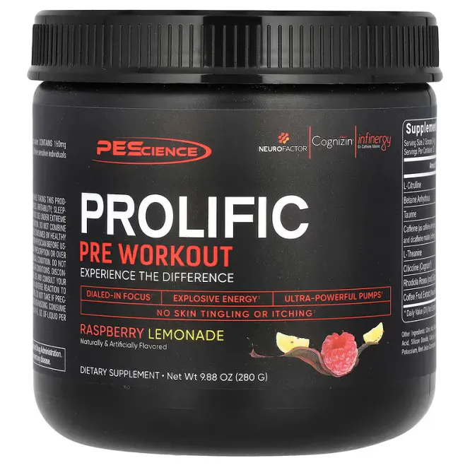 Hovedbilde PEScience Prolific Pre Workout 280g, PWO